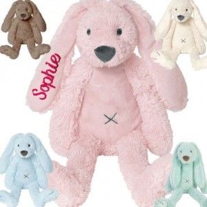 Koter Kado Happy Horse Konijn Richie Met Naam Geborduurd koter kado kopen in de aanbieding