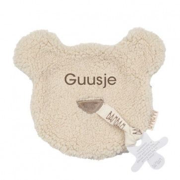 BamBam Speenknuffel Teddy met naam geborduurd