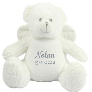 Engel knuffel Angel met naam geborduurd