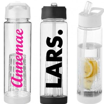 Fruit infuser Waterfles met naam
