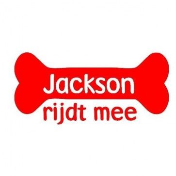 Hond aan boord sticker, bot