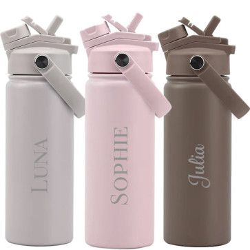 Lukkies RVS Fles met naam 532 ml