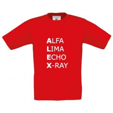 NAVO Alfabetshirt met naam