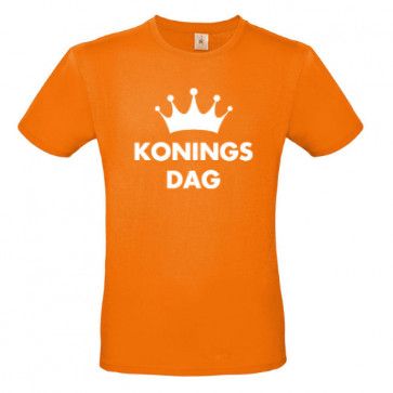 Oranje KONINGSDAG shirt met naam bedrukt