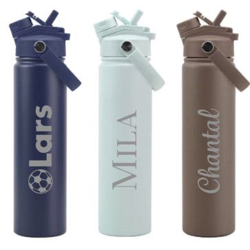 Lukkies RVS Fles met naam 740 ml