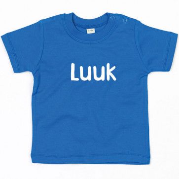Baby t-shirt  bedrukt met naam