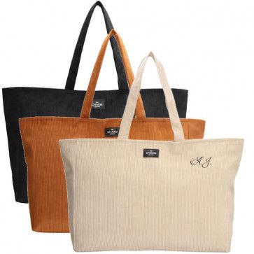 Luxe Shopper met geborduurde initialen