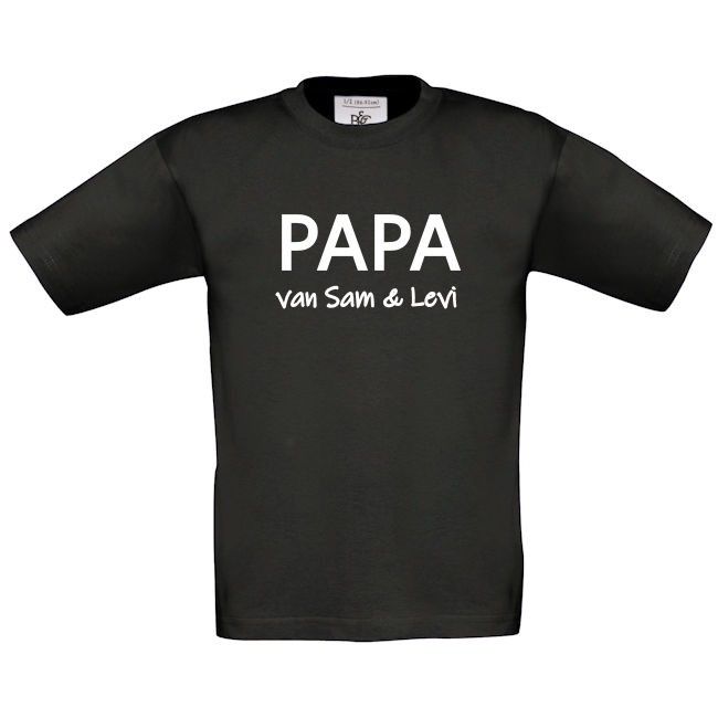 Papa Opa shirt met naam namen bedrukt