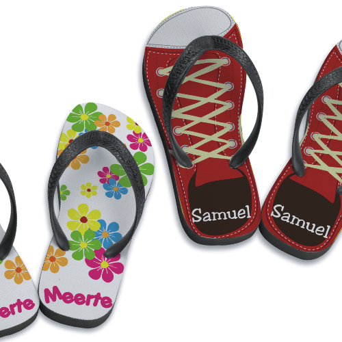badslippers met naam