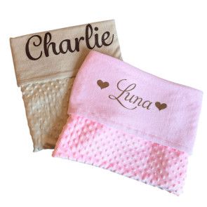 Babydeken met naam bedrukt