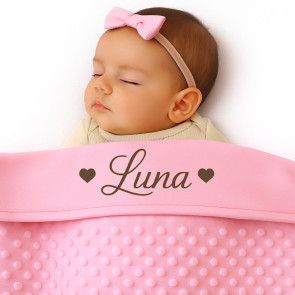 Babydeken met naam bedrukt