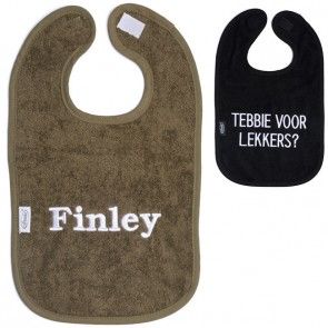 Slabbetje Funnies met naam borduring