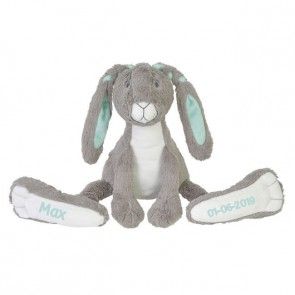 Grijze Happy Horse Rabbit Twine met naam bedrukt