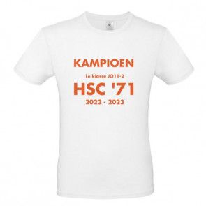 Kampioen T-shirt bedrukt met tekst