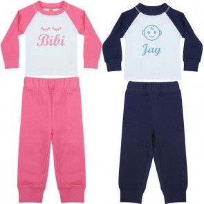 Kinder Pyjama met naam bedrukt