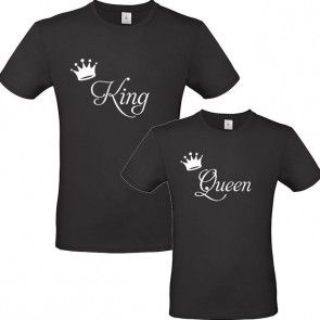 Set van 2 T-shirts King/Queen
