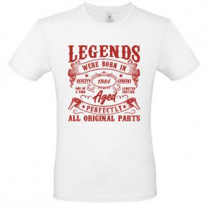 Legends were born shirt met jaartal