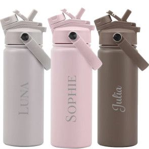 Lukkies RVS Fles met naam 532 ml