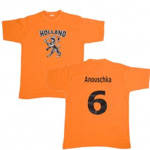 wimper Disco Helaas Koter Kado - oranje shirt met naam