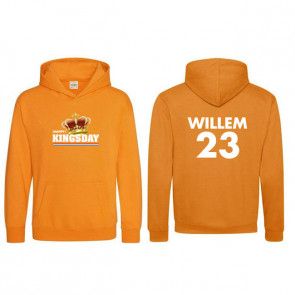 Oranje KONINGSDAG Hoodie met naam