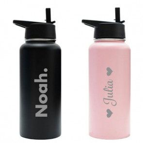 RVS isoleer drinkfles (1 L) met naam