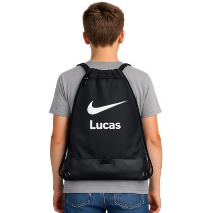 Nike gymtasje drawstring bag met naam bedrukt