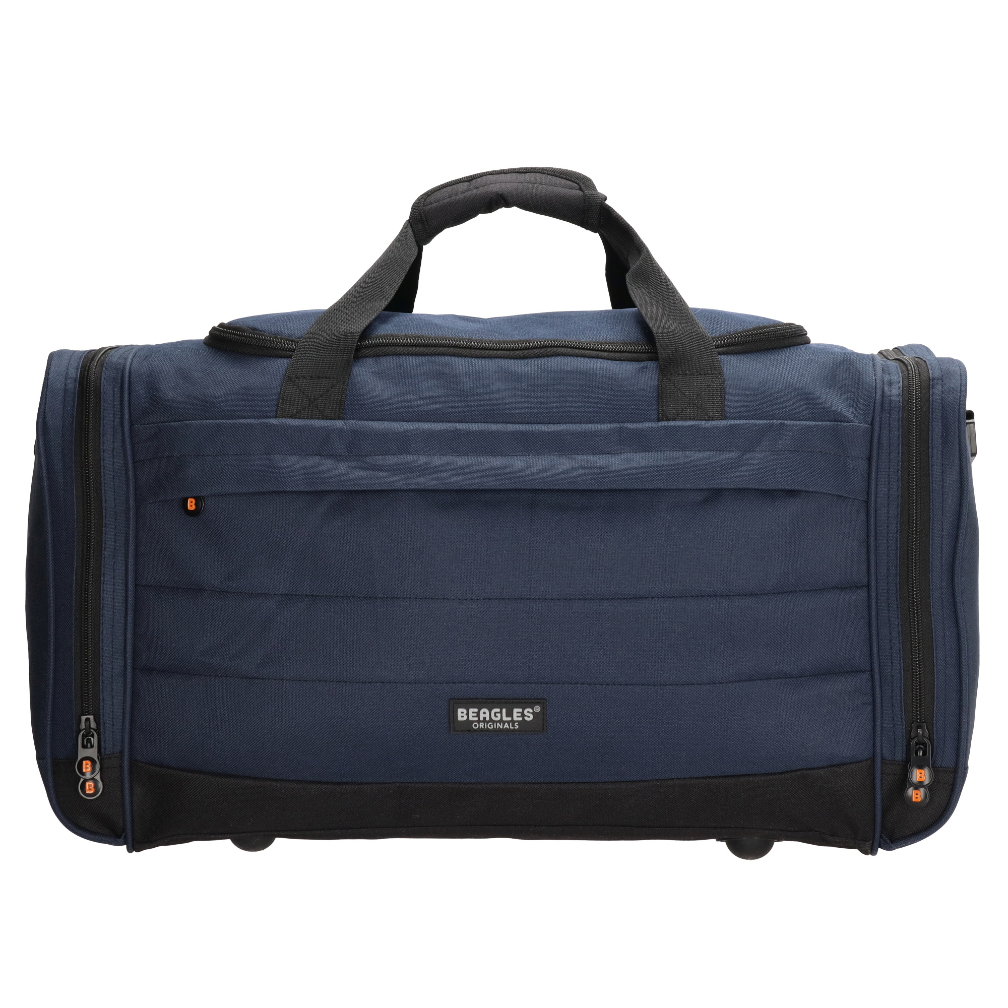 Teddy Rugzak Beer taupe met bruin leer met naam geborduurd