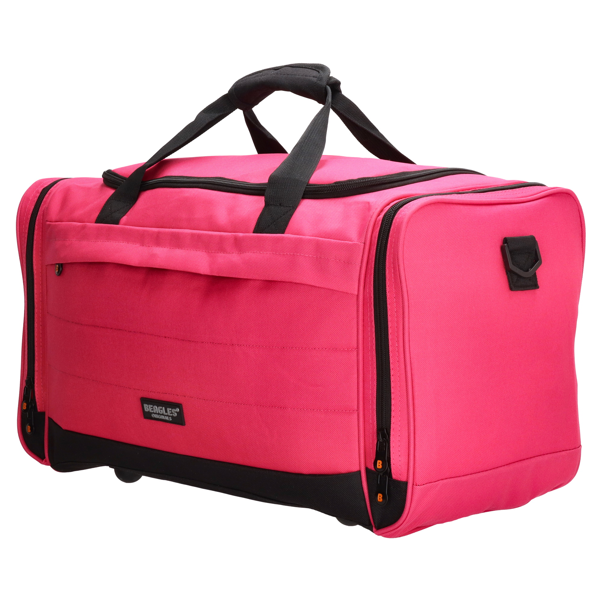 Teddy Rugzak Beer taupe met bruin leer met naam geborduurd