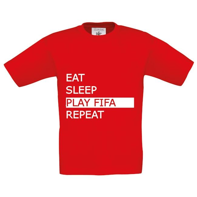 EAT SLEEP FIFA REPEAT SHIRT