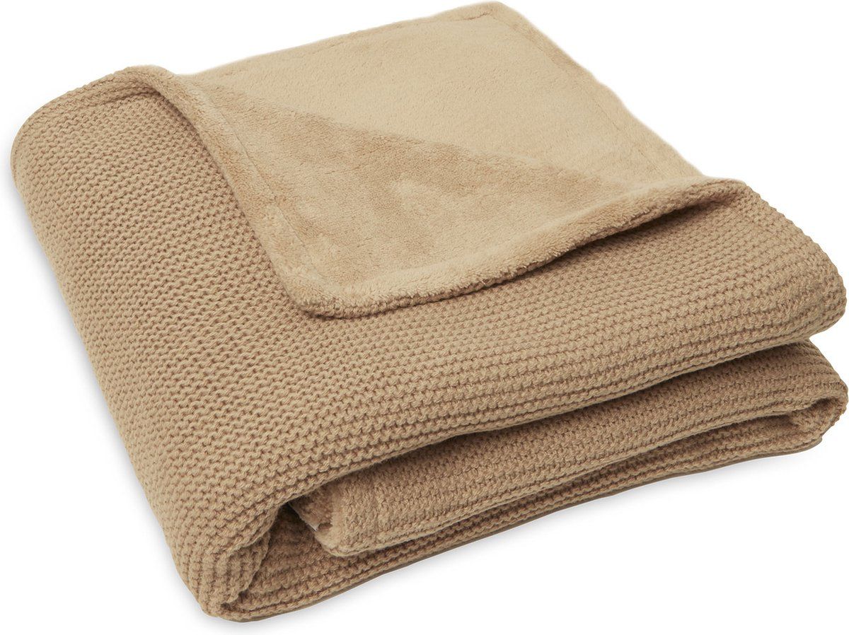 Jollein basic knit dekentje met naam geborduurd koterkadso
