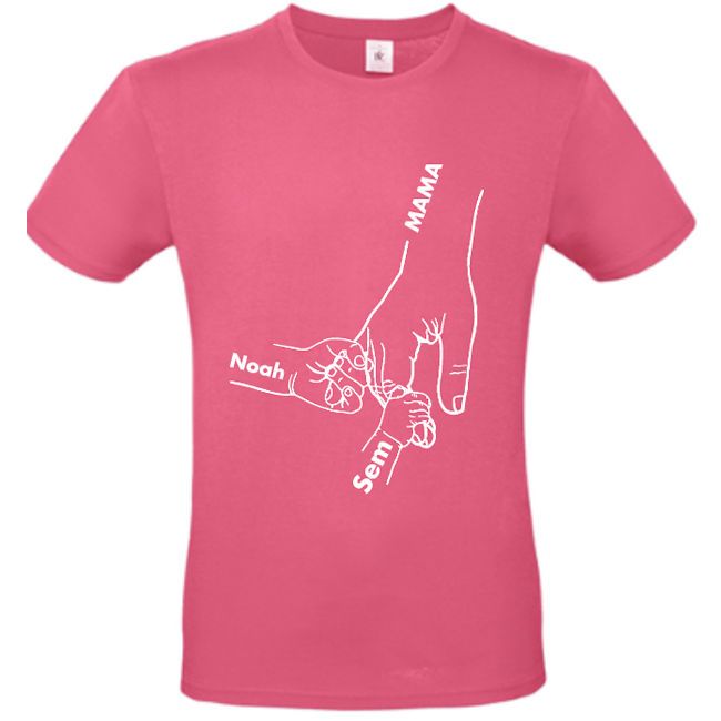 Hand shirt met naam van je kind erop koterkado