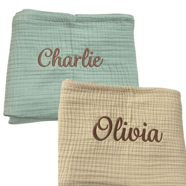 hydrofiele doek swaddle met naam koterkado