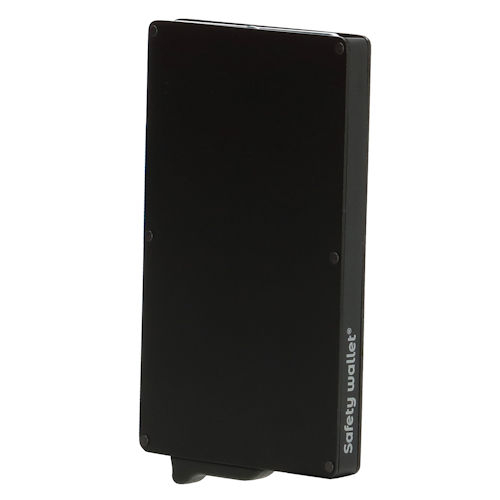 safetywallet creditcard houder met naam of initialen gepersonaliseerd koterkado