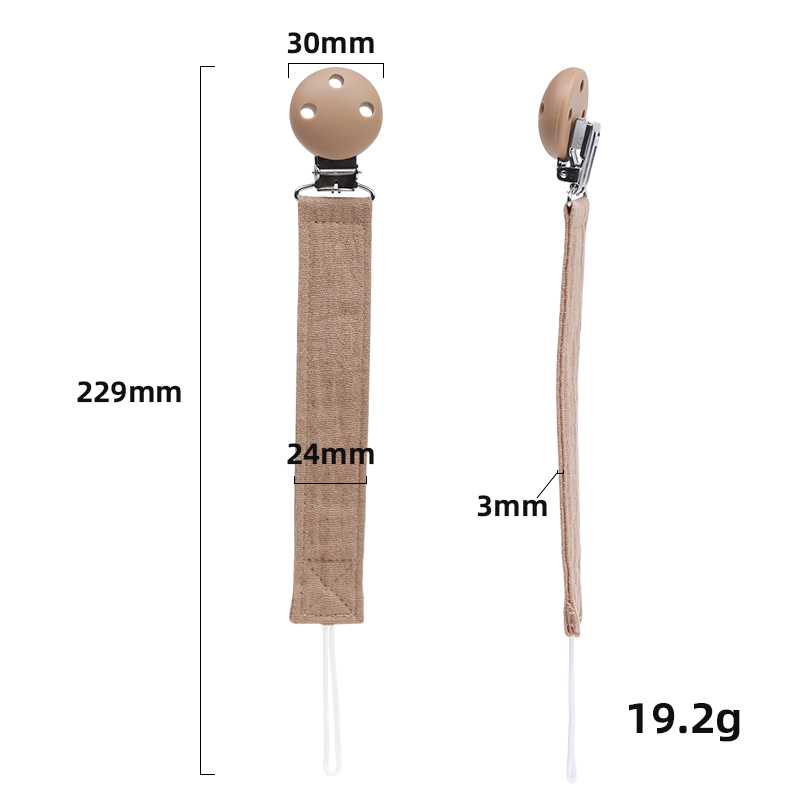 Teddy Rugzak Beer taupe met bruin leer met naam geborduurd