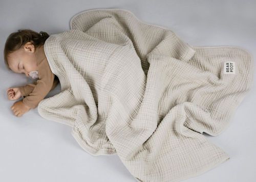 Mousseline babydeken met naam Koter Kado