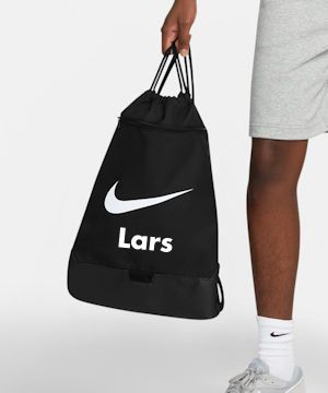Nike gymtas drawstringbag met naam koterkado